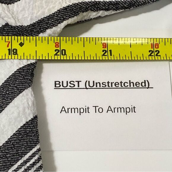 Vintage Moonlight Asymmetrical Striped Button Front Tunic Blouse Women's Size M. - Picture 7 of 16